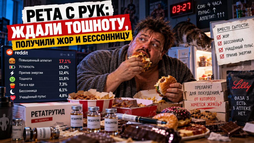 Рета с рук: ждали тошноту, получили жор и бессонницу