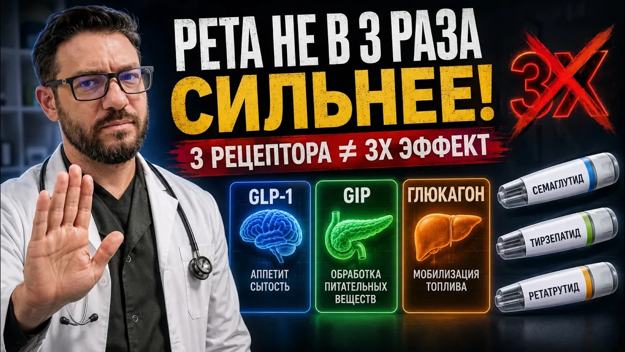 Видео: Оземпик устарел? Тирзепатид (Тирзетта) и ретатрутид: кто реально сильнее